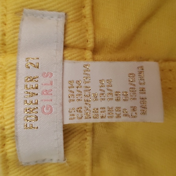 Yellow skirt- girls  size 13/14 - forever 21 - Picture 5 of 7